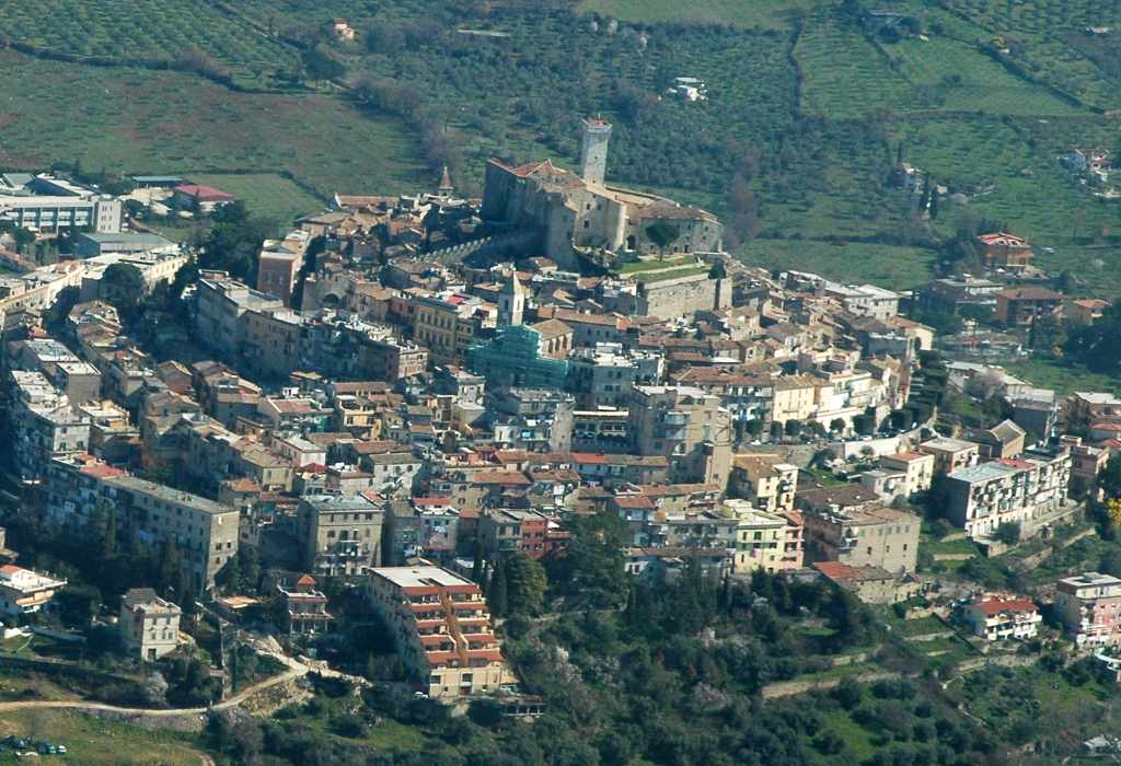 Vista aerea di Palombara Sabina
